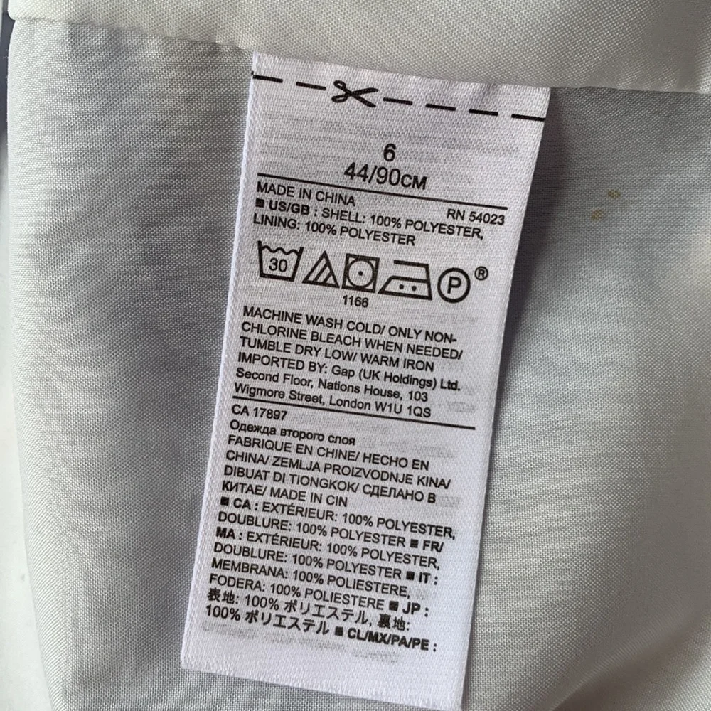 Banana Republic Blue and White Criss Cross Print Strappy Midi Dress | Size 6 - Picture 12 of 12